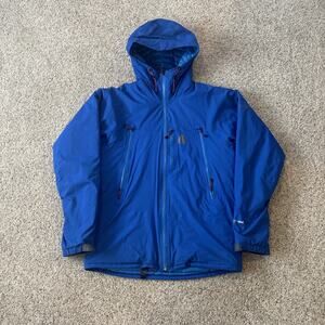 Eddie Bauer Jacket Men's Size L Blue First Ascent Goose Down Weather Edge Pro
